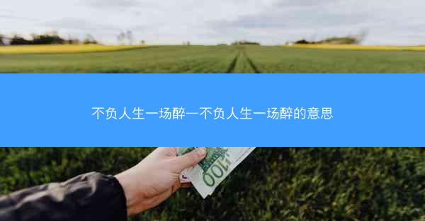 不负人生一场醉—不负人生一场醉的意思