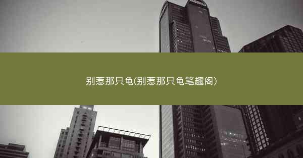 别惹那只龟(别惹那只龟笔趣阁)