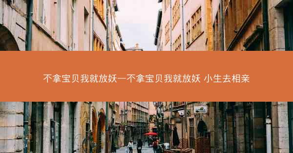 不拿宝贝我就放妖—不拿宝贝我就放妖 小生去相亲