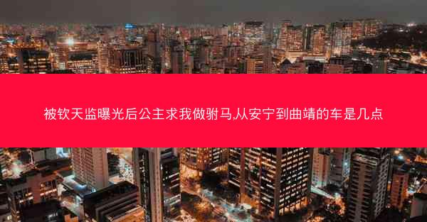 被钦天监曝光后公主求我做驸马,从安宁到曲靖的车是几点