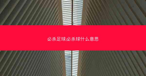 必杀足球;必杀球什么意思
