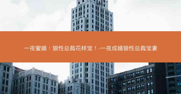 一夜蜜婚:狼性总裁花样宠!-一夜成婚狼性总裁宠妻 一夜蜜婚:狼性总裁花样宠!-一夜成婚狼性总裁宠妻