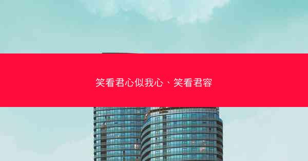 笑看君心似我心、笑看君容