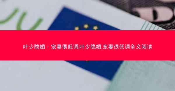 叶少隐婚，宠妻很低调,叶少隐婚,宠妻很低调全文阅读
