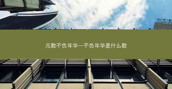 元歌不负年华—不负年华是什么歌