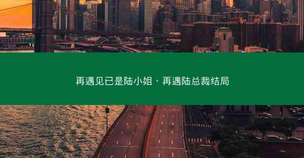 再遇见已是陆小姐、再遇陆总裁结局