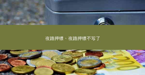夜路押镖、夜路押镖不写了