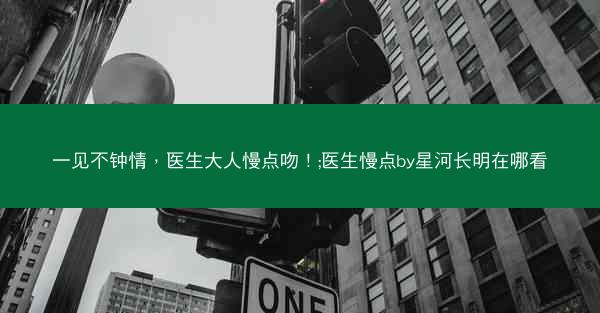 一见不钟情，医生大人慢点吻！;医生慢点by星河长明在哪看