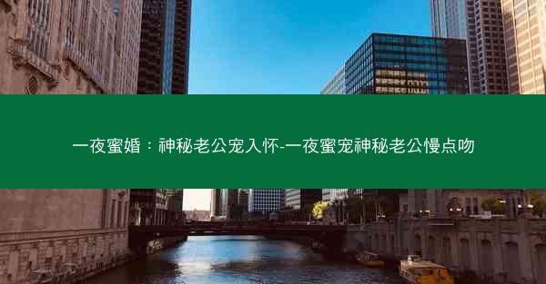 一夜蜜婚：神秘老公宠入怀-一夜蜜宠神秘老公慢点吻