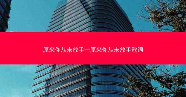 原来你从未放手—原来你从未放手歌词