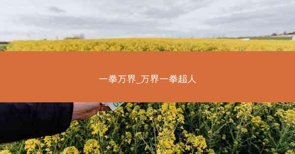 一拳万界_万界一拳超人